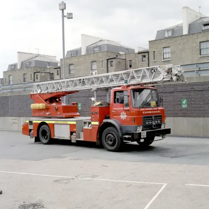 Framed Print : LFDCA-LFB Dodge / Carmichael turntable ladder Framed Print : LFDCA-LFB Dodge / Carmichael turntable ladder