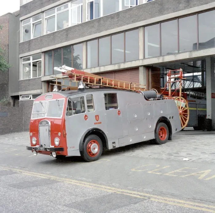 Framed Print : LFDCA-LFB Vintage fire engine at Clapham fire station Framed Print : LFDCA-LFB Vintage fire engine at Clapham fire station