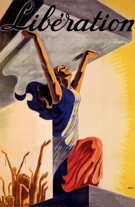 Framed Print : Liberation from War Date: 1944 Framed Print : Liberation from War Date: 1944