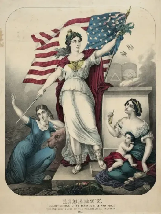 Framed Print : Liberty. Liberty brings to the earth justice and peace Framed Print : Liberty. Liberty brings to the earth justice and peace