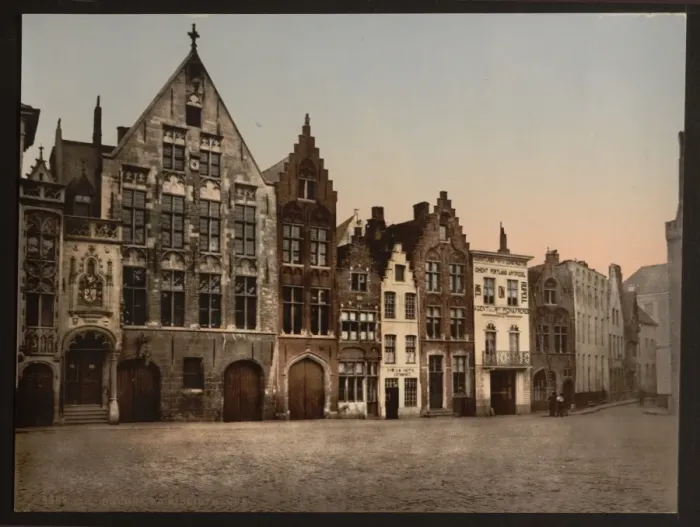 Framed Print : The library, Bruges, Belgium Framed Print : The library, Bruges, Belgium