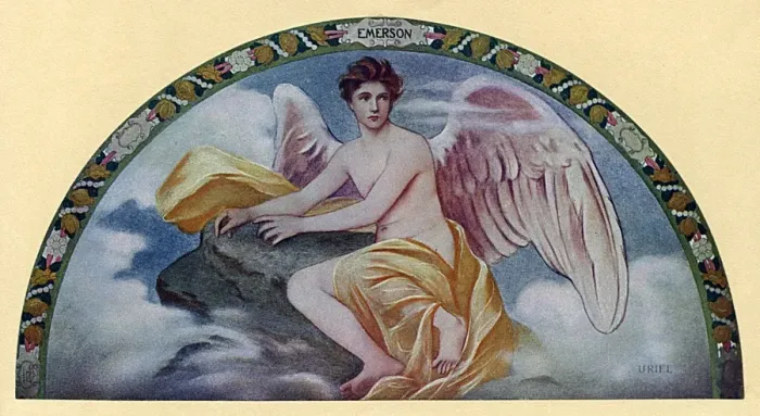 Framed Print : Library of Congress Mural - Emersons Uriel Framed Print : Library of Congress Mural - Emersons Uriel