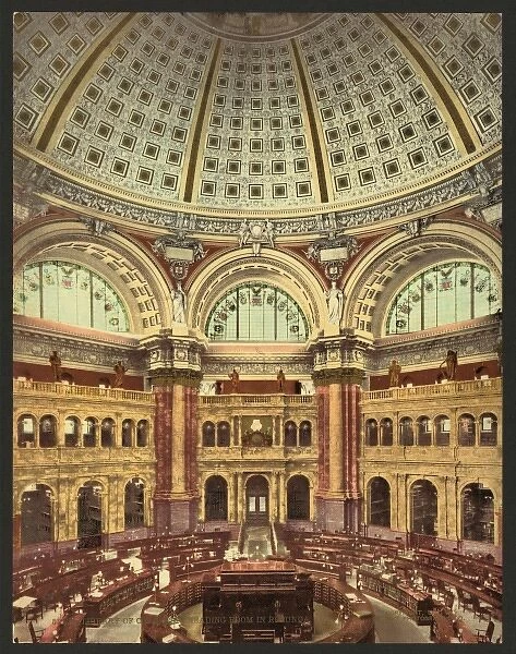 Library of Congress, Reading Room in rotunda