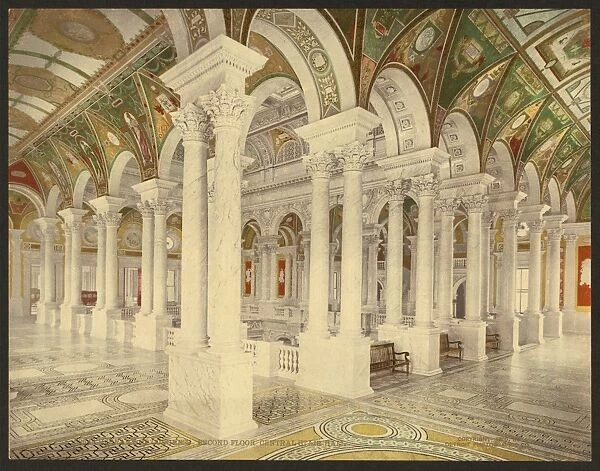 Library of Congress, second floor, central stair hall
