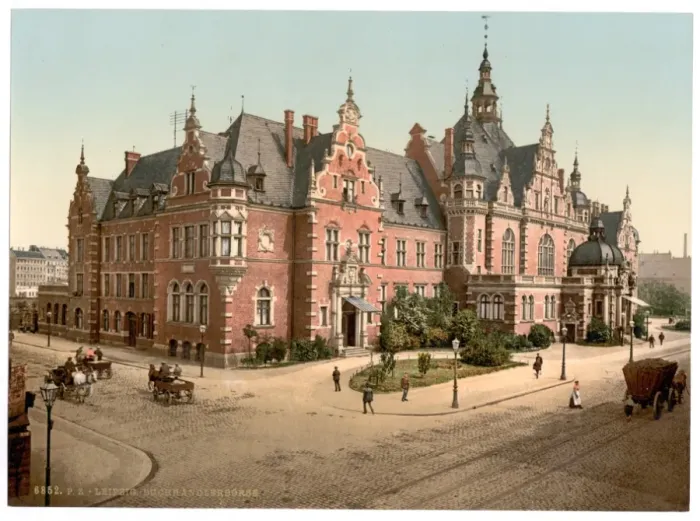 Framed Print : Library Exchange, Leipsig (i. e. Leipzig), Saxony, Germany Framed Print : Library Exchange, Leipsig (i. e. Leipzig), Saxony, Germany