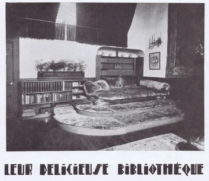 Framed Print : The library in Jenny Dollys house in Paris, 1927 Date: 1927 Framed Print : The library in Jenny Dollys house in Paris, 1927 Date: 1927