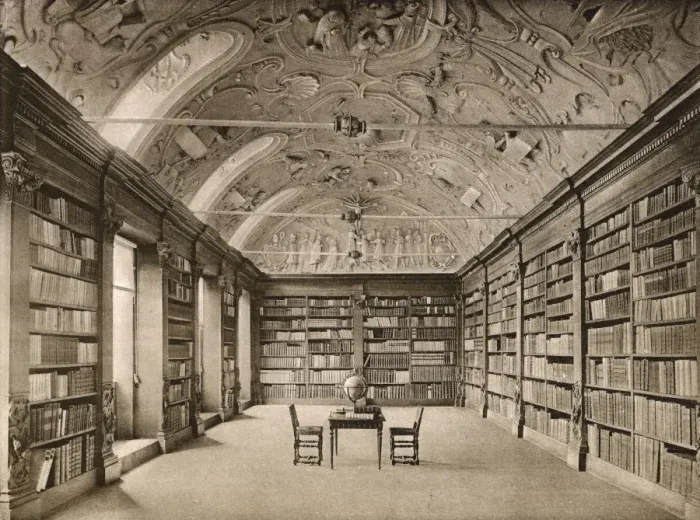 Framed Print : Library in Park Abbey, Heverlee, Belgium Framed Print : Library in Park Abbey, Heverlee, Belgium