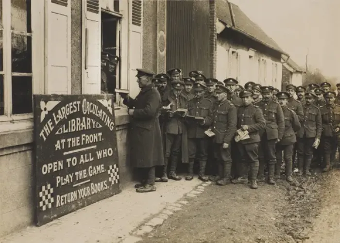 Framed Print : A library for troops on Western Front Framed Print : A library for troops on Western Front