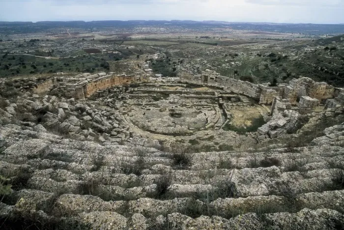 Framed Print : LIBYA. AKHDAR. Shahhat. Cyrene. Greek theatre Framed Print : LIBYA. AKHDAR. Shahhat. Cyrene. Greek theatre