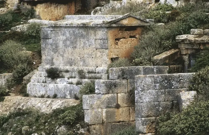 Framed Print : LIBYA. AKHDAR. Shahhat. Cyrene. Tomb. Roman art Framed Print : LIBYA. AKHDAR. Shahhat. Cyrene. Tomb. Roman art