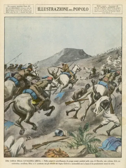 Framed Print : Libyans Fight Ethiopians Framed Print : Libyans Fight Ethiopians
