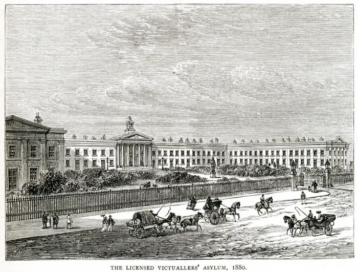 Framed Print : Licensed Victuallers Asylum, London 1880 Framed Print : Licensed Victuallers Asylum, London 1880