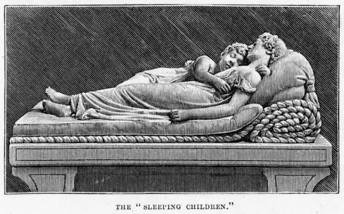 Framed Print : Lichfield. Effigy known as The Sleeping Children in the cathedral of Lichfield Framed Print : Lichfield. Effigy known as The Sleeping Children in the cathedral of Lichfield