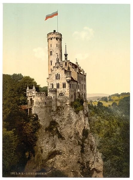 LICHTENSTEIN CASTLE WURTEMBURG GERMANY 8X10 PHOTO 1900