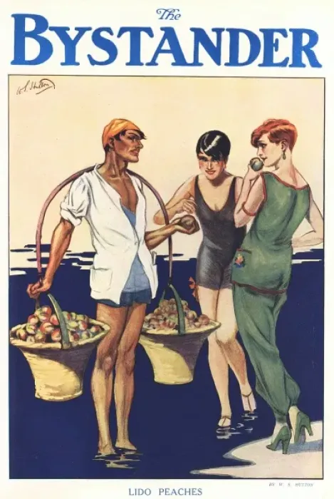 Framed Print : Lido Peaches by W. S. Hutton Framed Print : Lido Peaches by W. S. Hutton