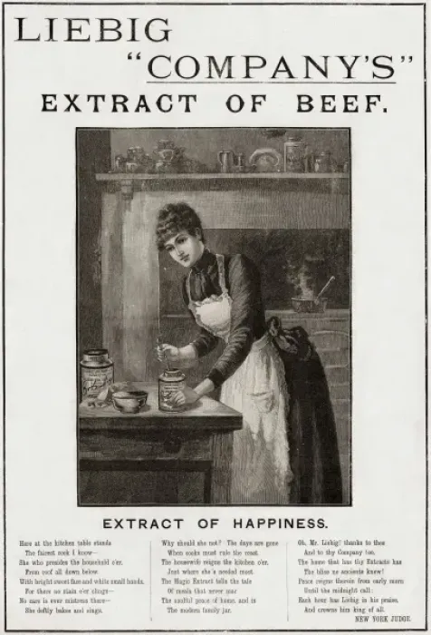 Framed Print : Liebig Beef Extract Advertisement Framed Print : Liebig Beef Extract Advertisement