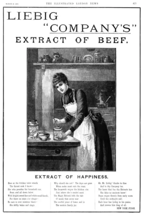 Framed Print : Liebig Extract of Beef, 1891 Framed Print : Liebig Extract of Beef, 1891