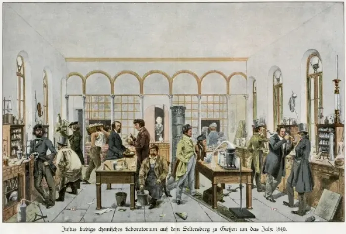 Framed Print : Liebig in his Laboratory Framed Print : Liebig in his Laboratory