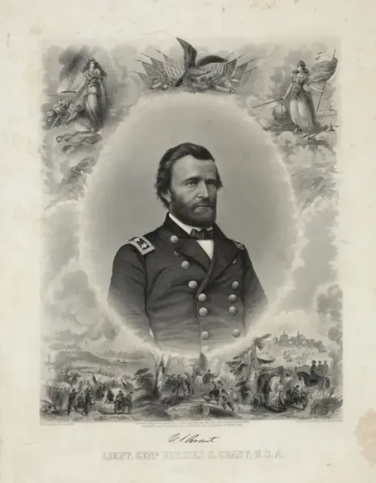 Framed Print : Lieut. Genl. Ulysses S. Grant, U. S. A