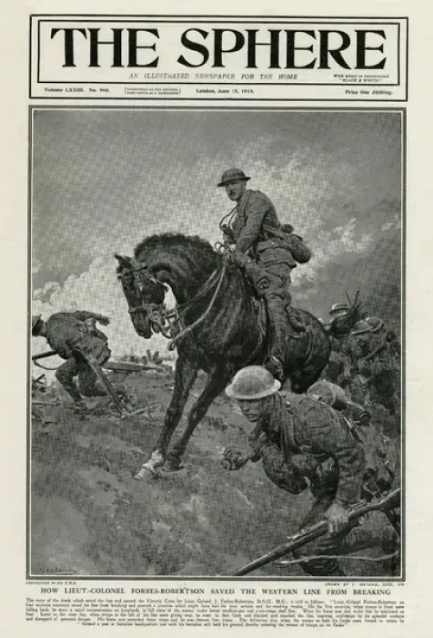 Framed Print : How Lieutenant Colonel Forbes-Robertson Saved the Western Li Framed Print : How Lieutenant Colonel Forbes-Robertson Saved the Western Li