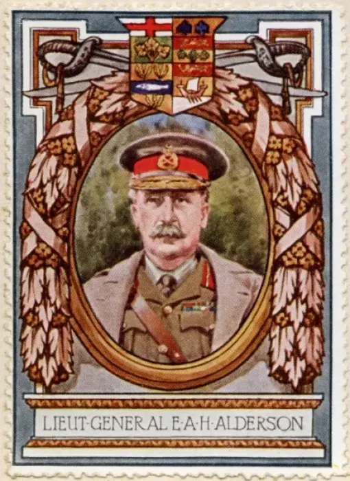Framed Print : Lieutenant General Alderson / Stamp Framed Print : Lieutenant General Alderson / Stamp