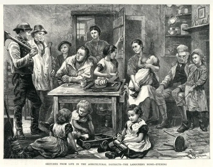 Framed Print : Life in the agricultural districts 1872 Framed Print : Life in the agricultural districts 1872