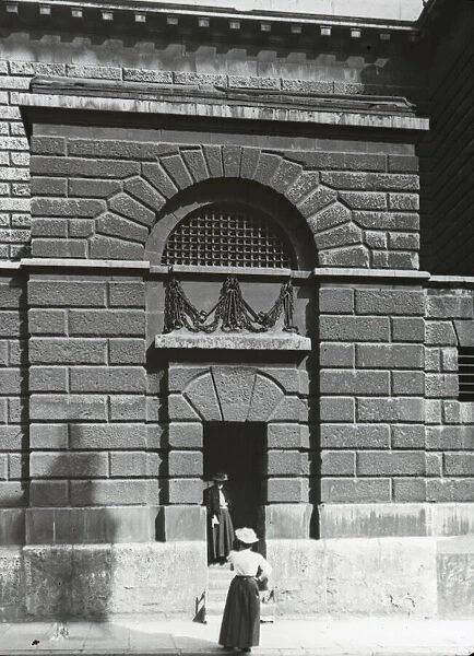 Life of Charles Dickens - Entrance to Newgate Prison. London