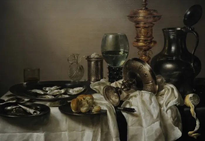 Framed Print : Still Life with a Gilt Cup, 1635, by Willem Claesz Heda (159 Framed Print : Still Life with a Gilt Cup, 1635, by Willem Claesz Heda (159