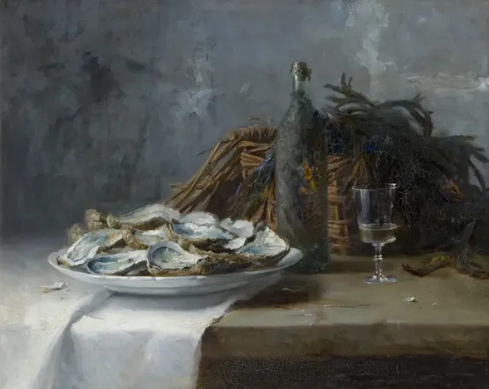 Framed Print : Still Life with Oysters Framed Print : Still Life with Oysters