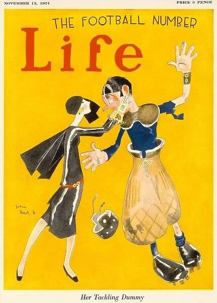 Life  /  Her Tackling Dummy, 1924