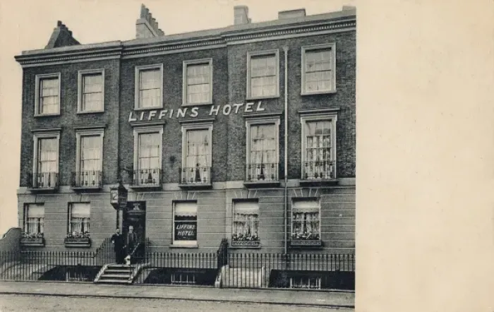 Framed Print : Liffens Hotel, Gillingham Square, London Framed Print : Liffens Hotel, Gillingham Square, London