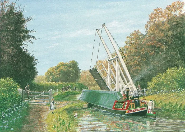 Framed Print : Lift Bridge, Wrenbury, Llangollen Canal Framed Print : Lift Bridge, Wrenbury, Llangollen Canal