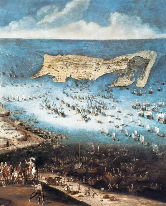 Framed Print : Lifting of the siege of the Island of Rh Framed Print : Lifting of the siege of the Island of Rh