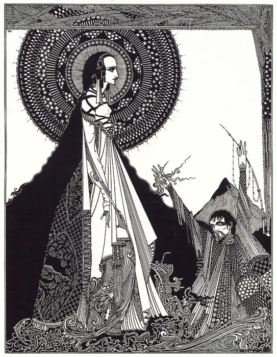 Framed Print : LIGEIA I would call aloud upon her name'; the narrator calls for his dead wife. Date: First published: 1838 Framed Print : LIGEIA I would call aloud upon her name'; the narrator calls for his dead wife. Date: First published: 1838