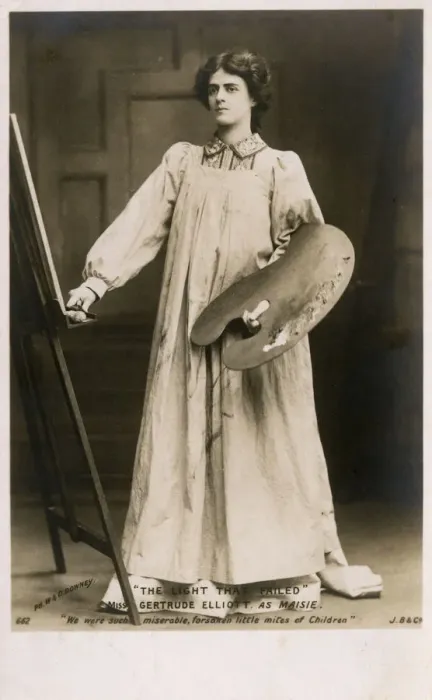 Framed Print : The Light That Failed - Actress Miss Gertrude Elliott Framed Print : The Light That Failed - Actress Miss Gertrude Elliott