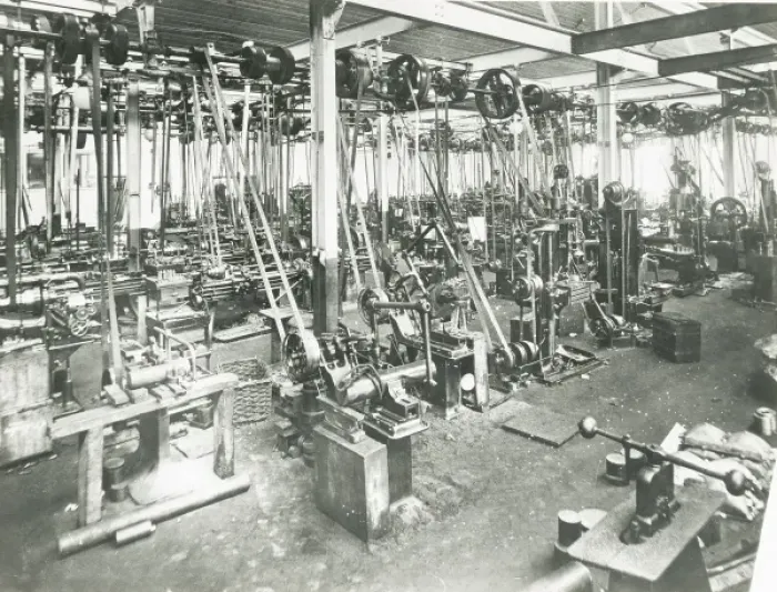 Framed Print : Light work machine tools at the Napier works, cton Framed Print : Light work machine tools at the Napier works, cton