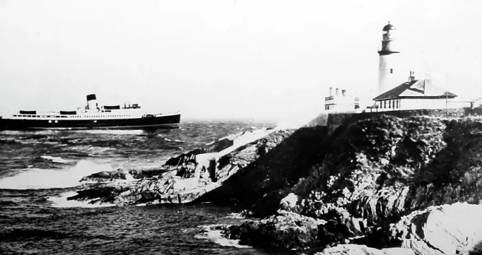 Framed Print : Lighthouse, Douglas Head, Isle of Man, early 1900s Framed Print : Lighthouse, Douglas Head, Isle of Man, early 1900s
