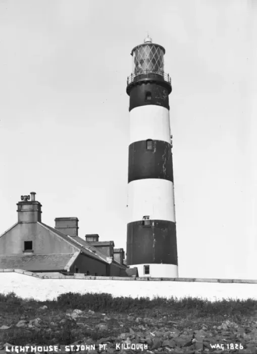 Framed Print : Lighthouse. St. John Pt. Killough Framed Print : Lighthouse. St. John Pt. Killough