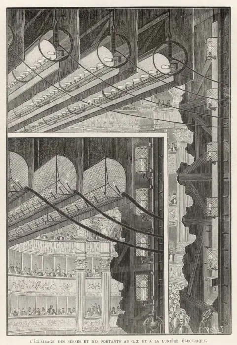 Framed Print : LIGHTING AT LOPERA 1887 Framed Print : LIGHTING AT LOPERA 1887