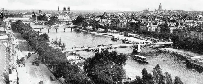 Framed Print : L'Ile Saint Louise, Paris, France, early 1900s Framed Print : L'Ile Saint Louise, Paris, France, early 1900s
