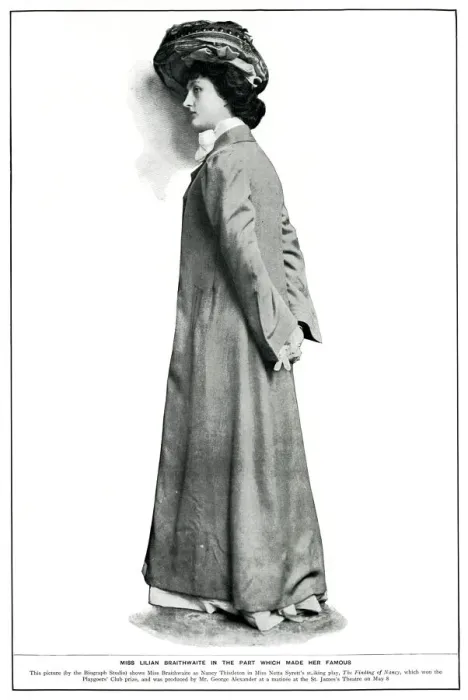Framed Print : Lilian Braithwaite as Nancy Thistleton 1902 Framed Print : Lilian Braithwaite as Nancy Thistleton 1902