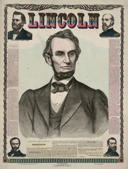 Framed Print : Lincoln. Date c1865 Framed Print : Lincoln. Date c1865