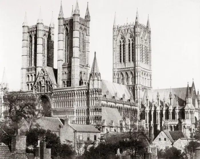 Framed Print : Lincoln Cathedral, Lincolnshire, c. 1870 s Framed Print : Lincoln Cathedral, Lincolnshire, c. 1870 s