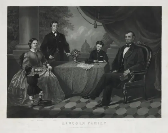 Framed Print : Lincoln family Framed Print : Lincoln family