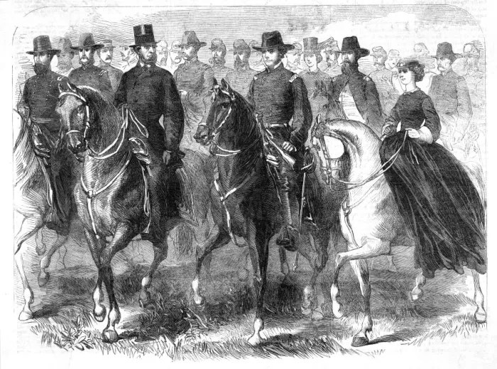 Framed Print : Lincoln Reviews Army Framed Print : Lincoln Reviews Army