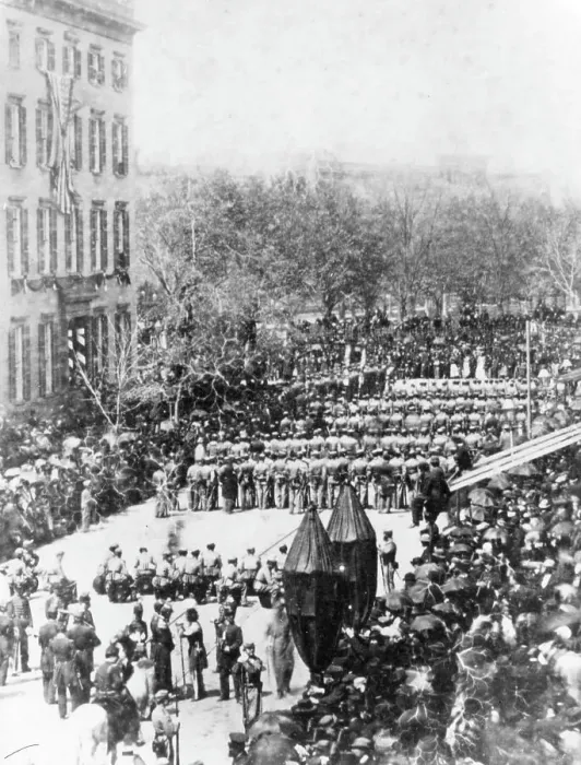 Framed Print : LINCOLN'S FUNERAL 1865 Framed Print : LINCOLN'S FUNERAL 1865