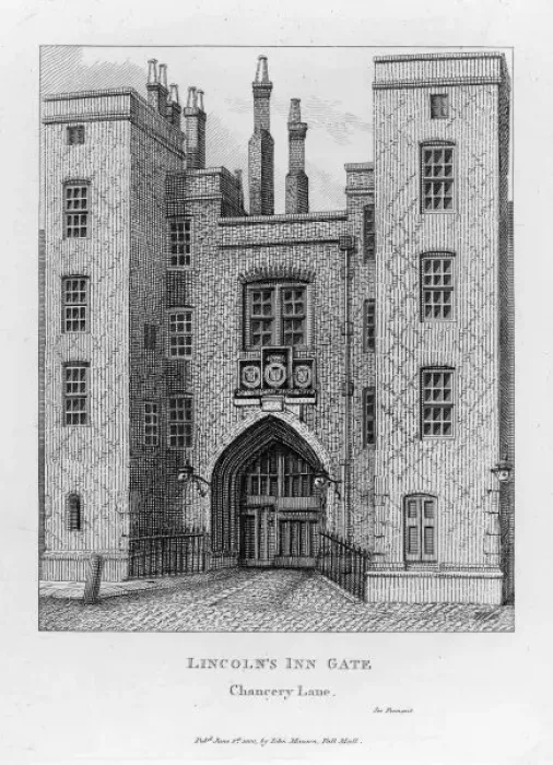 Framed Print : Lincolns Inn Gate Framed Print : Lincolns Inn Gate