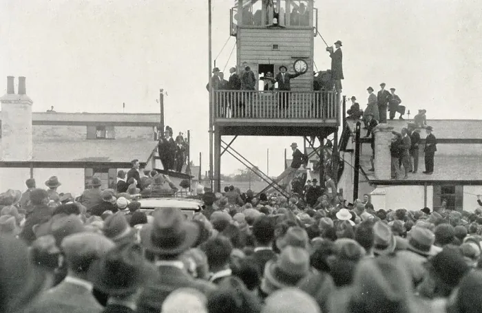 Framed Print : Lindbergh with megaphone at Croydon Airport May 29, 1927 Framed Print : Lindbergh with megaphone at Croydon Airport May 29, 1927