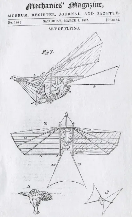 Framed Print : A Line-Drawing of Thomas Walkers First Design for a Fly? Framed Print : A Line-Drawing of Thomas Walkers First Design for a Fly?