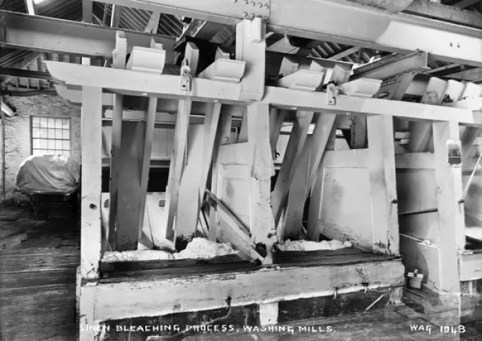 Framed Print : Linen Bleaching Process, Washing Mills Framed Print : Linen Bleaching Process, Washing Mills